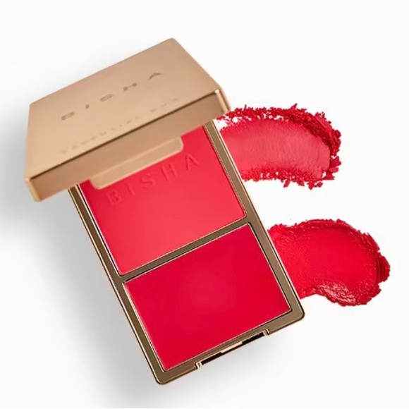 BISHA Essential Duo Blush In Bahamas (Peachy Coral) - Picture 2 of 10